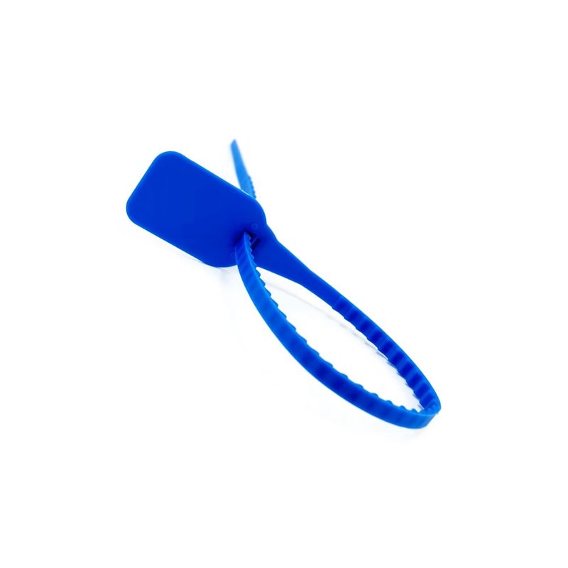 GENERICO - Sello de Seguridad Plástico Ajustable 250mm 100un Azul