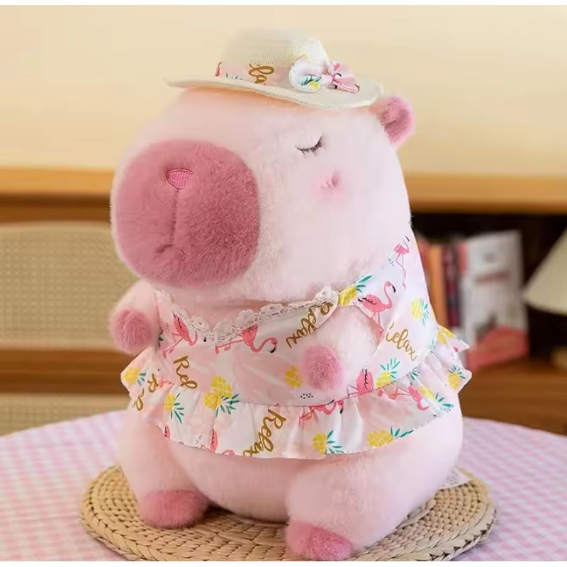 GENERICO - Peluche Capybara Grande Rosa