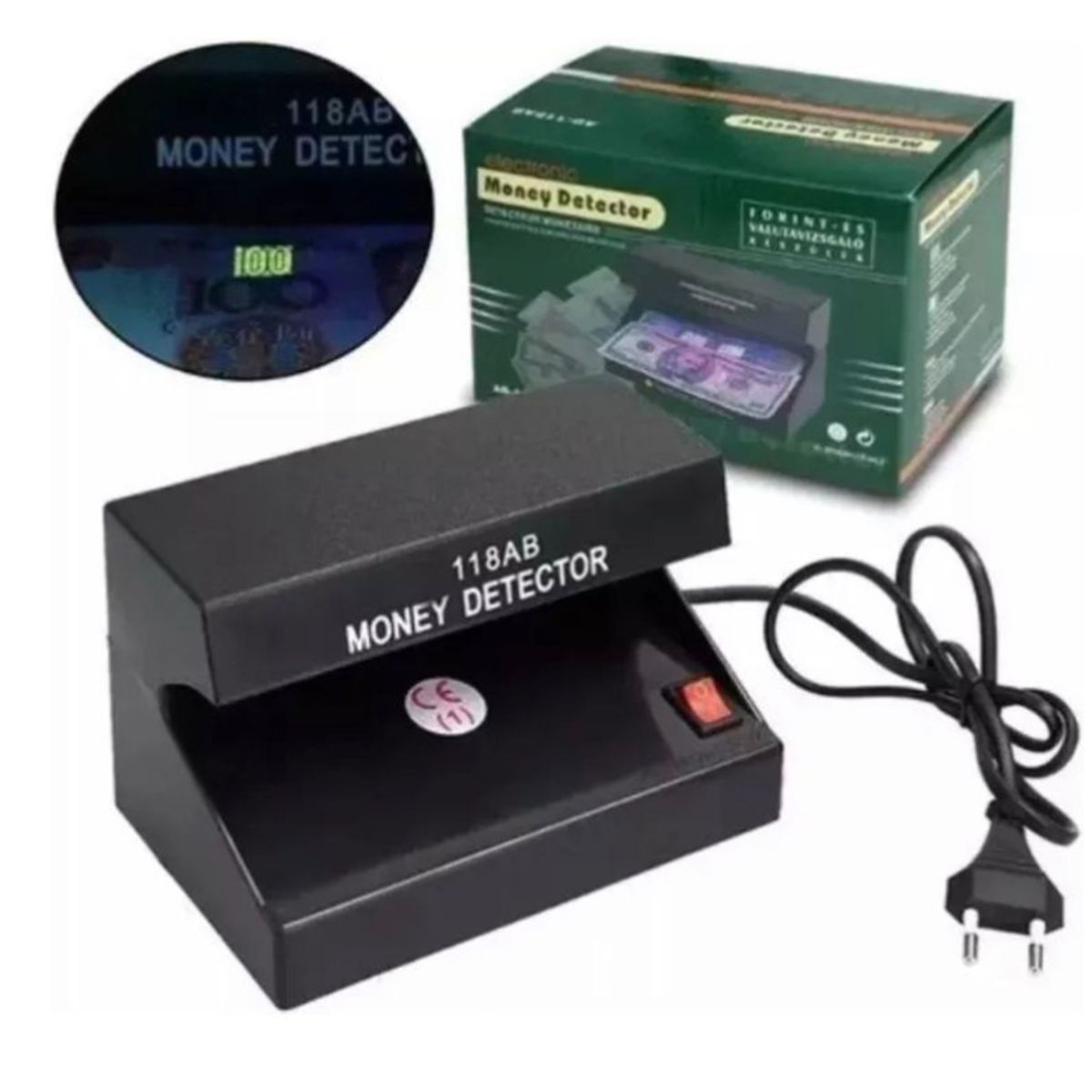 GENERICO - Detector De Billetes Falsos Luz Ultravioleta