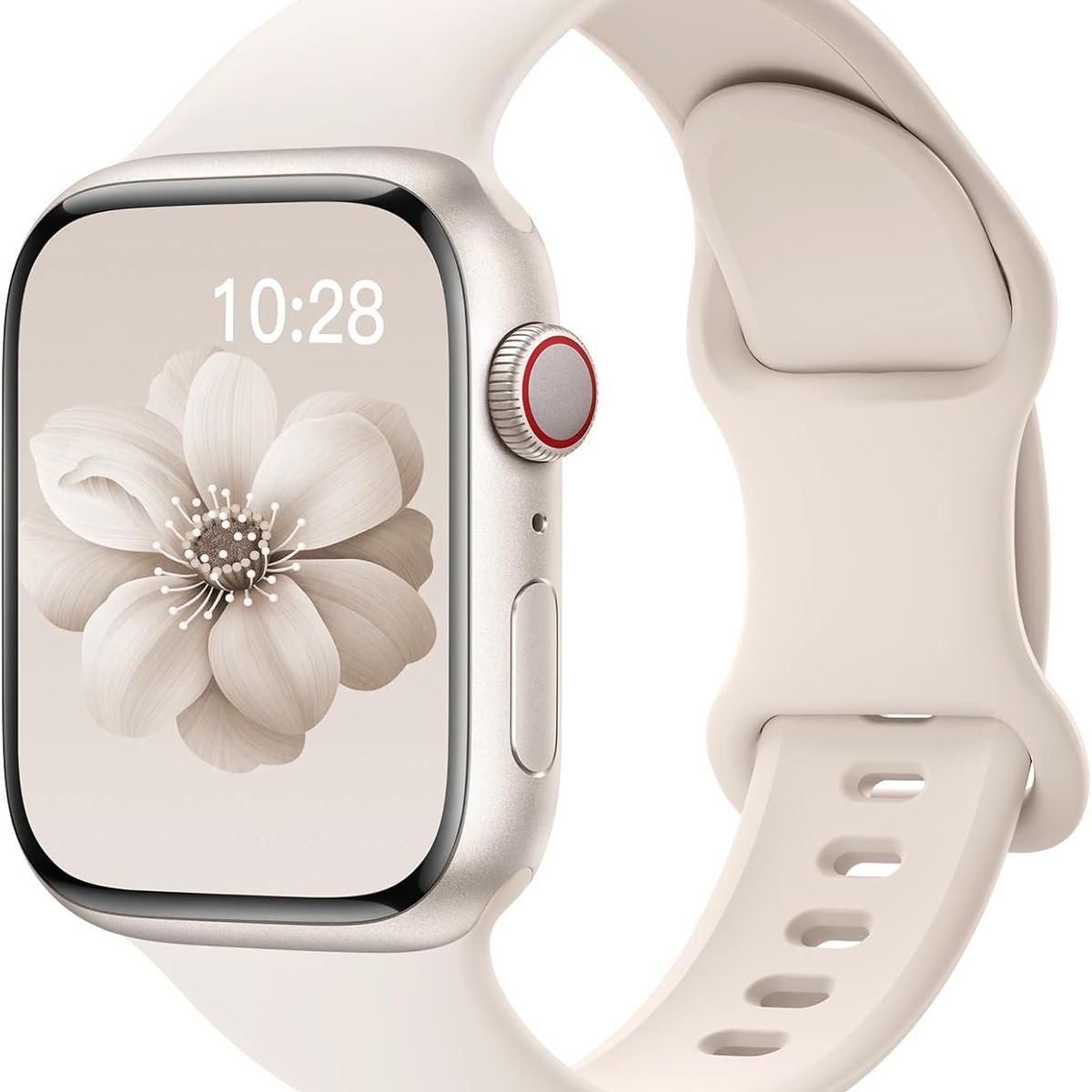 GENERICO - Correa Silicona Para Apple Watch 38 40 41 42mm Beige