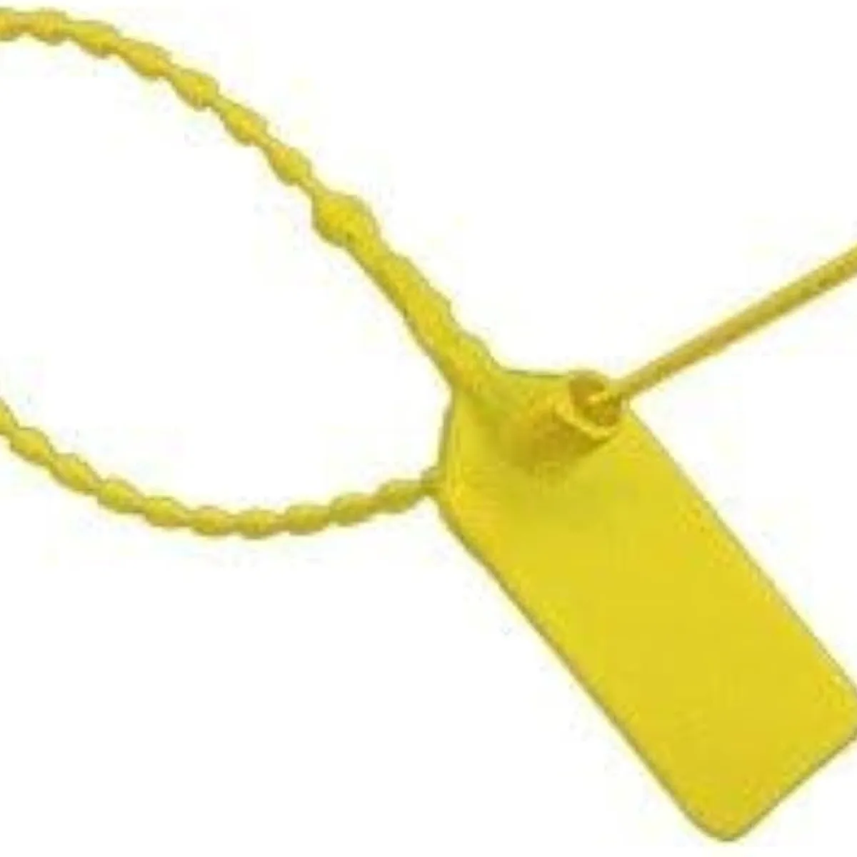 GENERICO - Sello de Seguridad Plástico Ajustable 230mm Bolsa 100un Amarillo