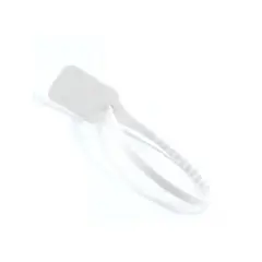 GENERICO - Sello de Seguridad Plástico Ajustable 230mm Bolsa 100un Blanco