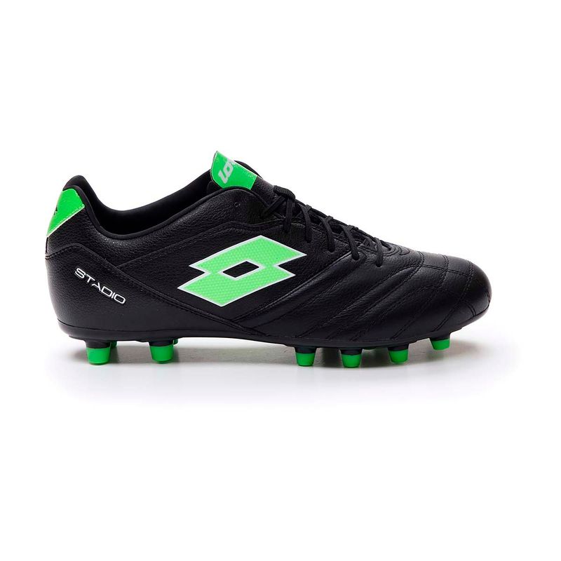 LOTTO - Zapato de Fútbol Hombre Lotto - Stadio FG 300 Negro Verde - Negro