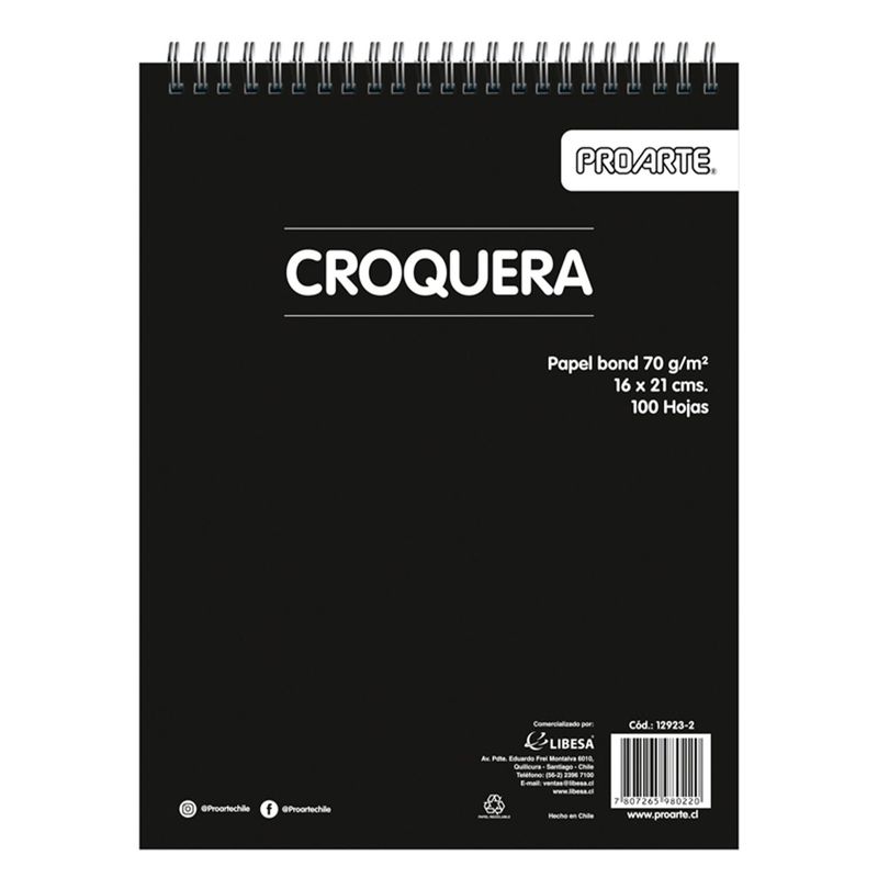PROARTE - Croquera 16x21cm 100hjs Proarte