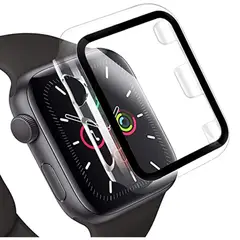 GENERICO - Protector Carcasa Glass Apple Watch 45mm Transparente