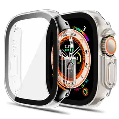 GENERICO - Protector Carcasa Glass para Apple Watch Ultra 49mm Transparente