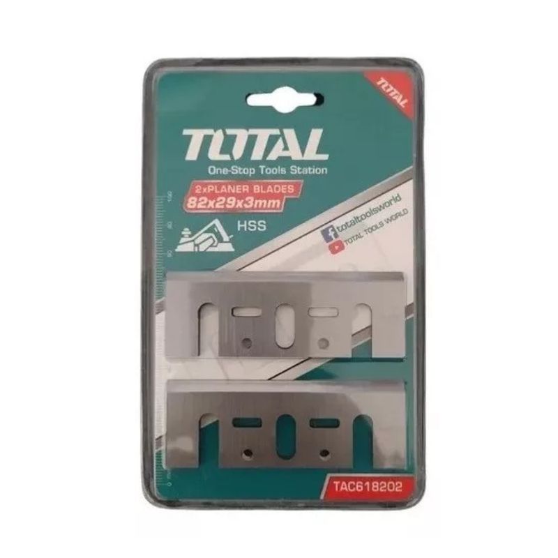 TOTAL - Pack 2 Cuchillas  Para Cepilladora Eléctrica Total Tac618202