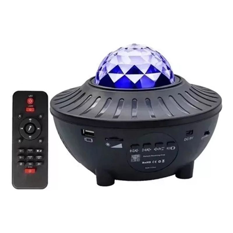 GENERICO - Proyector De Galaxia Estrellas Led Y Sonido Bluetooth