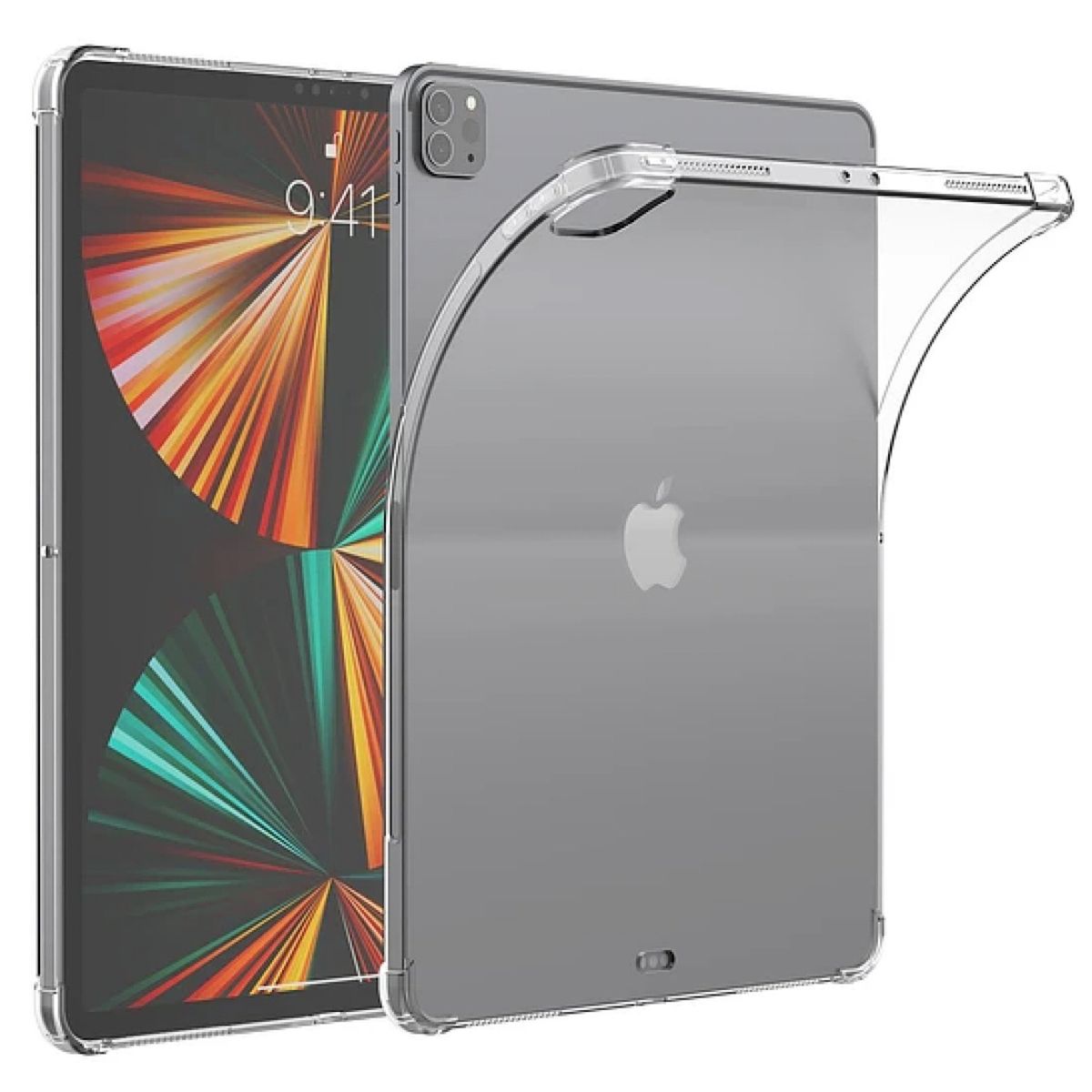 GENERICO - Carcasa Transparente Para iPad Pro de 12.9 Pulgadas