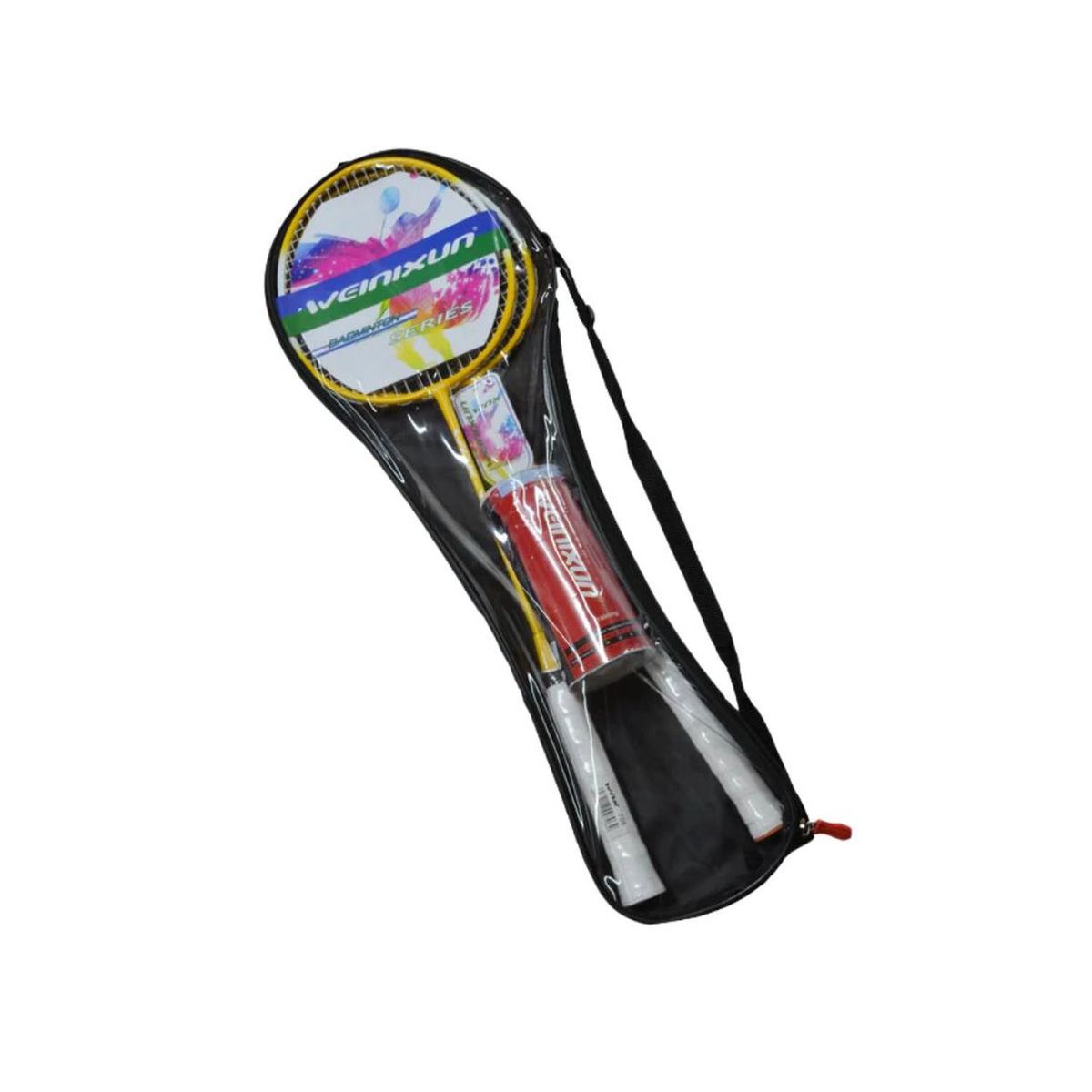 FOUR - Set de Badminton - Raquetas + Plumillas + Funda