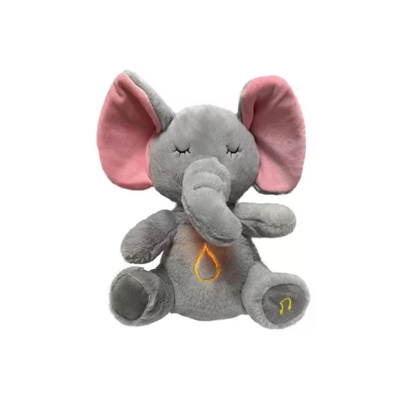 GENERICO - Elefante Peluche Apego Calma Ansiedad Para Dormir 4 Modos