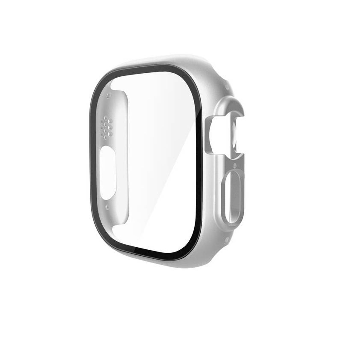 GENERICO - Protector Carcasa Glass para Apple Watch Ultra 49mm Plata