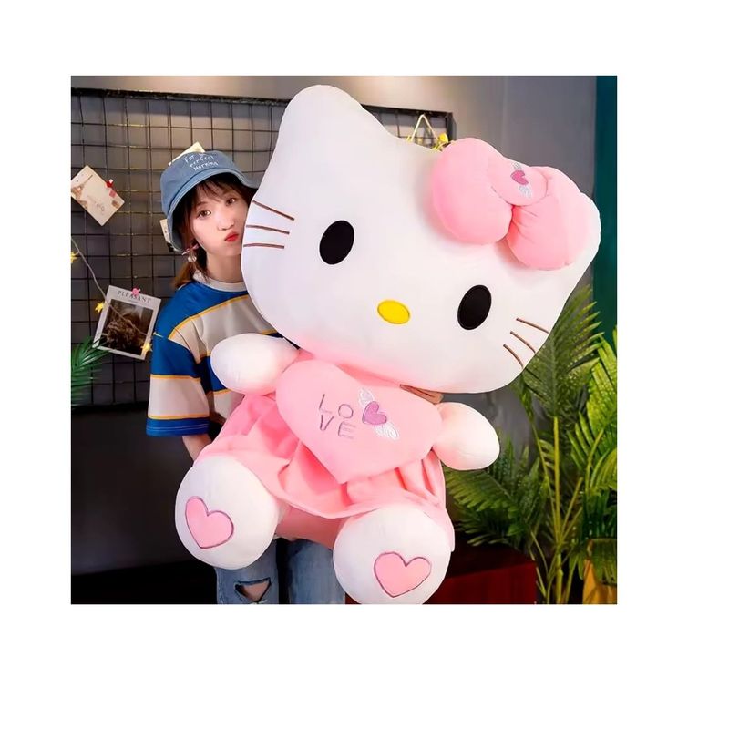 GENERICO - Peluche Hello Kitty Blanca de 80 cm Gigante