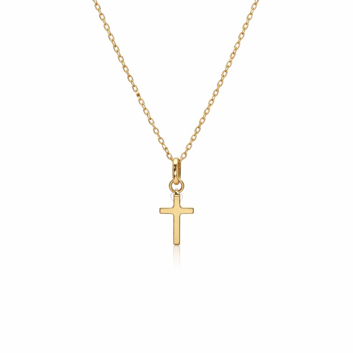 JOYAS MYTOKE - Cadena Oro 18k Mas Cruz Chica Oro 18k Unisex