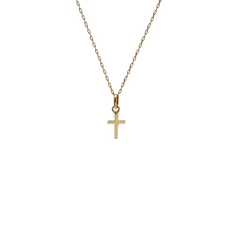 JOYAS MYTOKE - Cadena Oro 18k Mas Cruz Chica Oro 18k Unisex