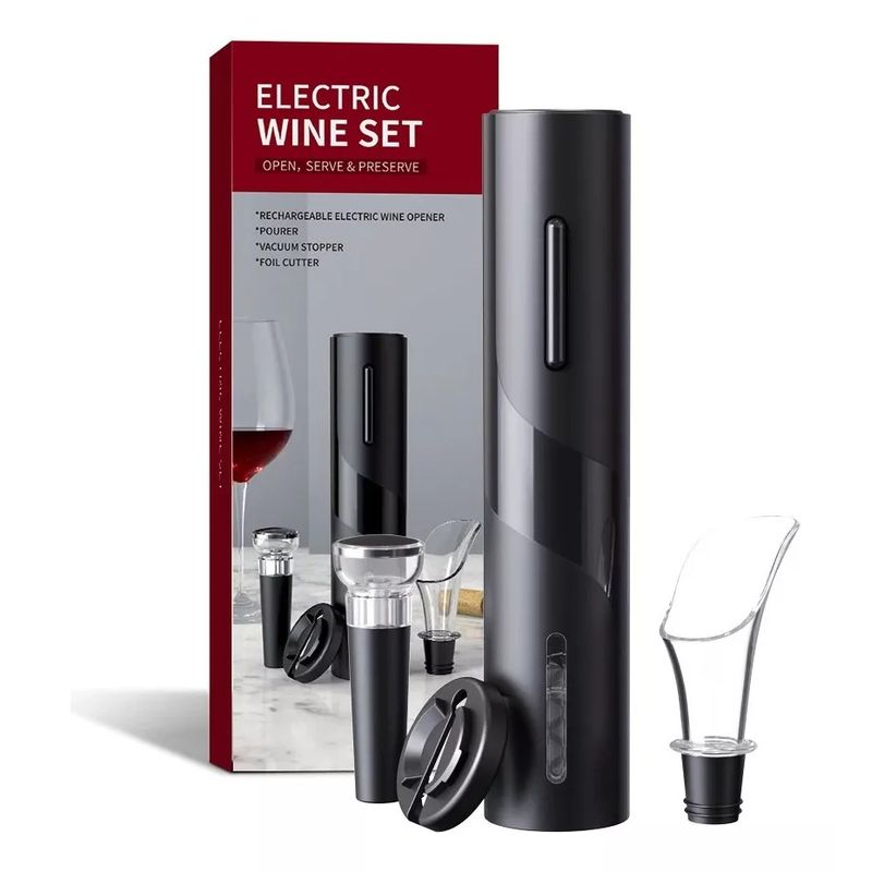 GENERICO - Sacacorchos Para Vino 4 In 1 Set