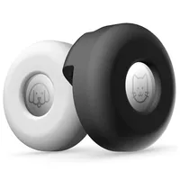 Funda Para Airtag De Collar Silicona Mascota Gato-Perro Negro