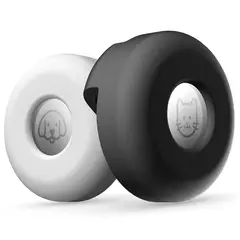 GENERICO - Funda Para Airtag De Collar Silicona Mascota Gato-Perro Negro