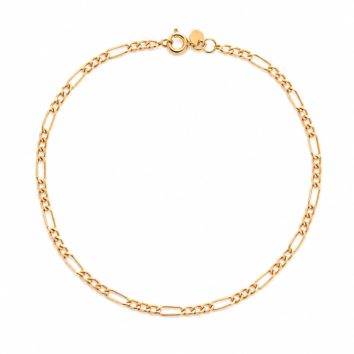 JOYAS MYTOKE - Pulsera Oro 18 Kilates Modelo Figaro Juvenil Unisex