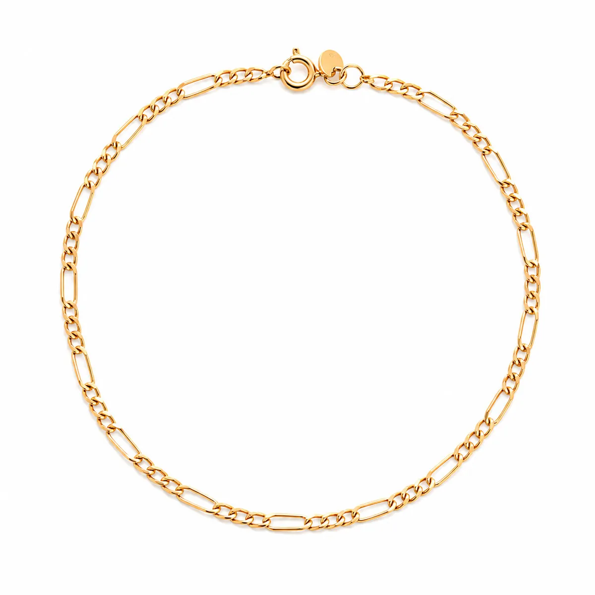 JOYAS MYTOKE - Pulsera Oro 18 Kilates Modelo Figaro Juvenil Unisex