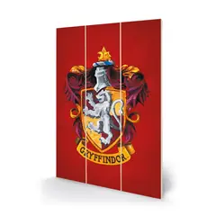 PYRAMID INTERNATIONAL - Cuadro panel de Madera Harry Potter Colourful Crest Gryffindor