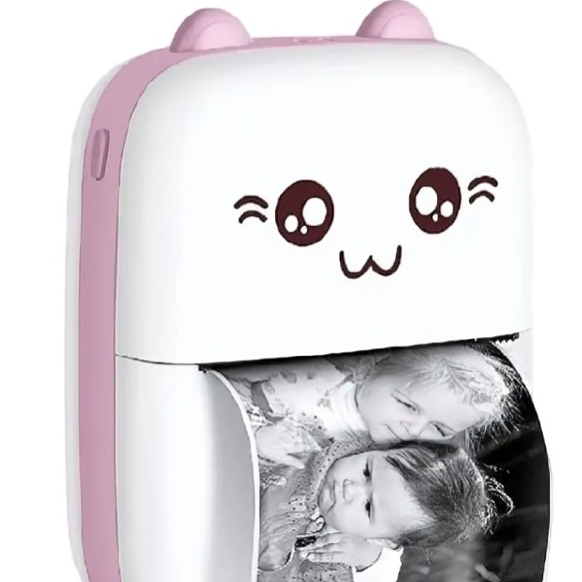 OEM - Mini Impresora Térmica Portátil Bluetooth Gatito + 11 Rollos Rosada