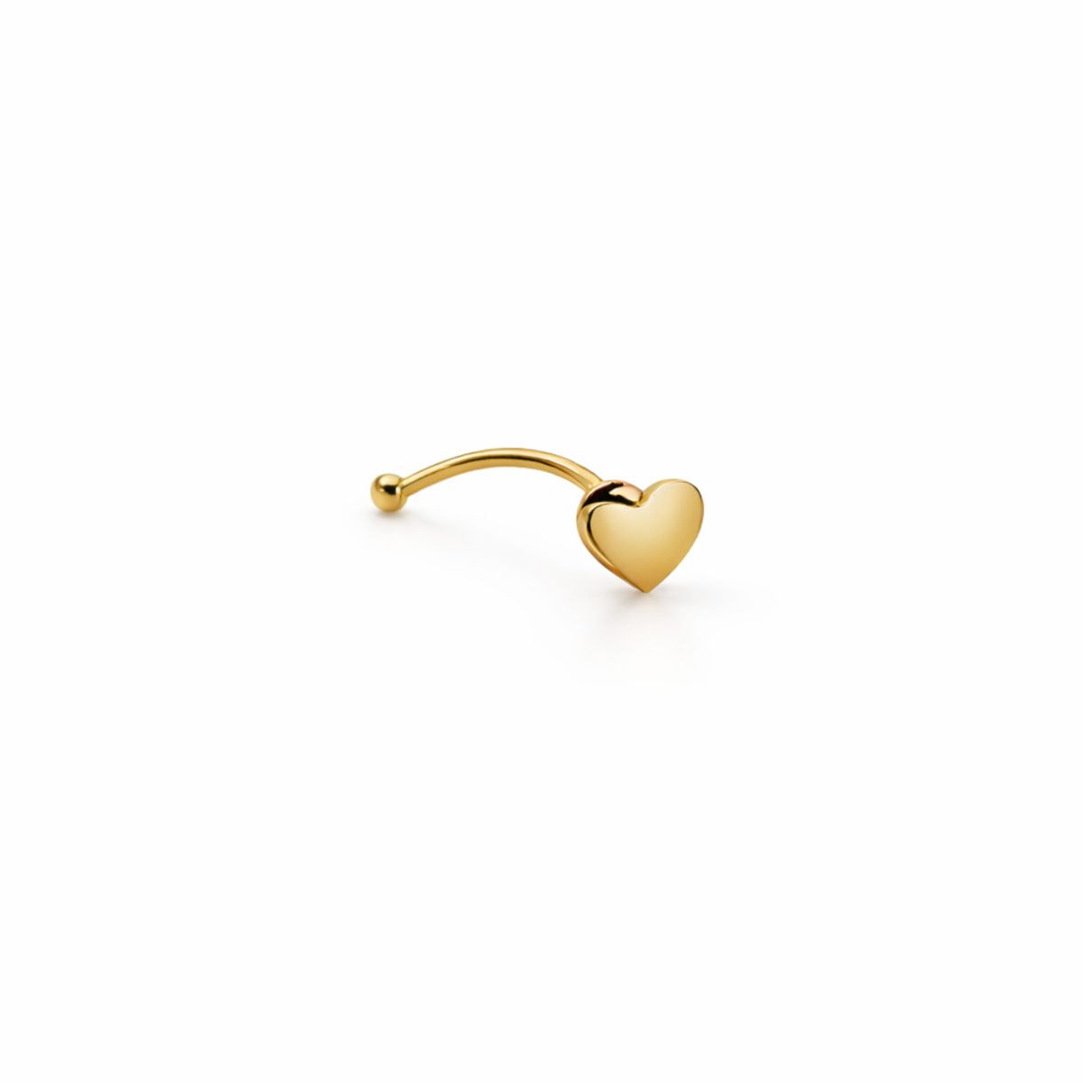 JOYAS MYTOKE - Piercing Nariz Oro 18 Kilates Corazon Unisex