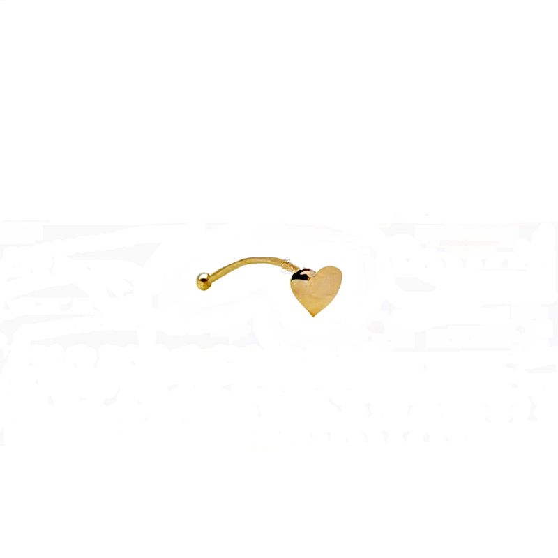 JOYAS MYTOKE - Piercing Nariz Oro 18 Kilates Corazon Unisex