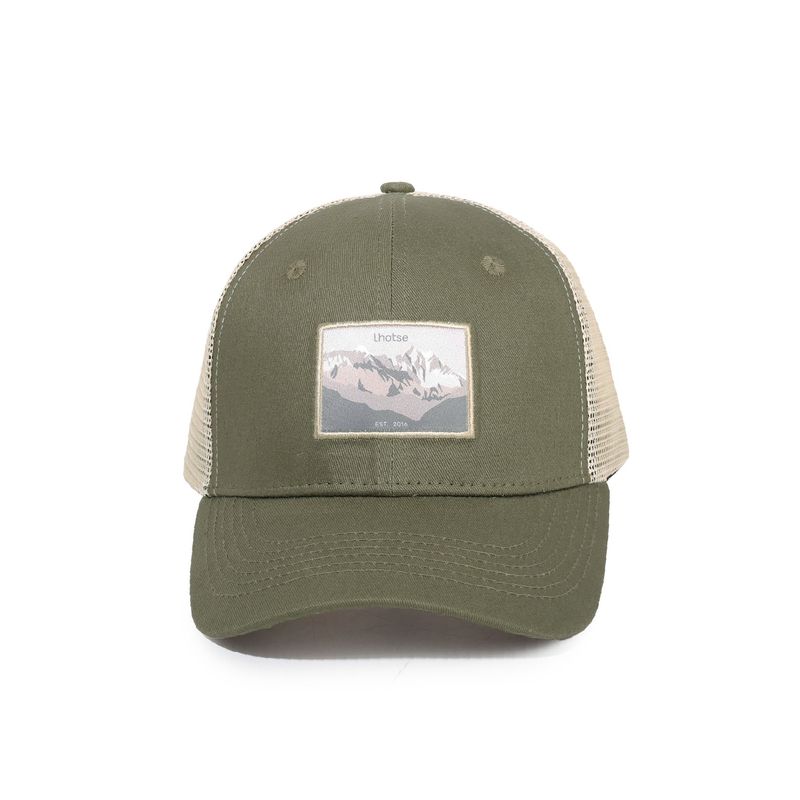 LHOTSE - Jockey Hike Algodón Green/Beige Unisex Lhotse