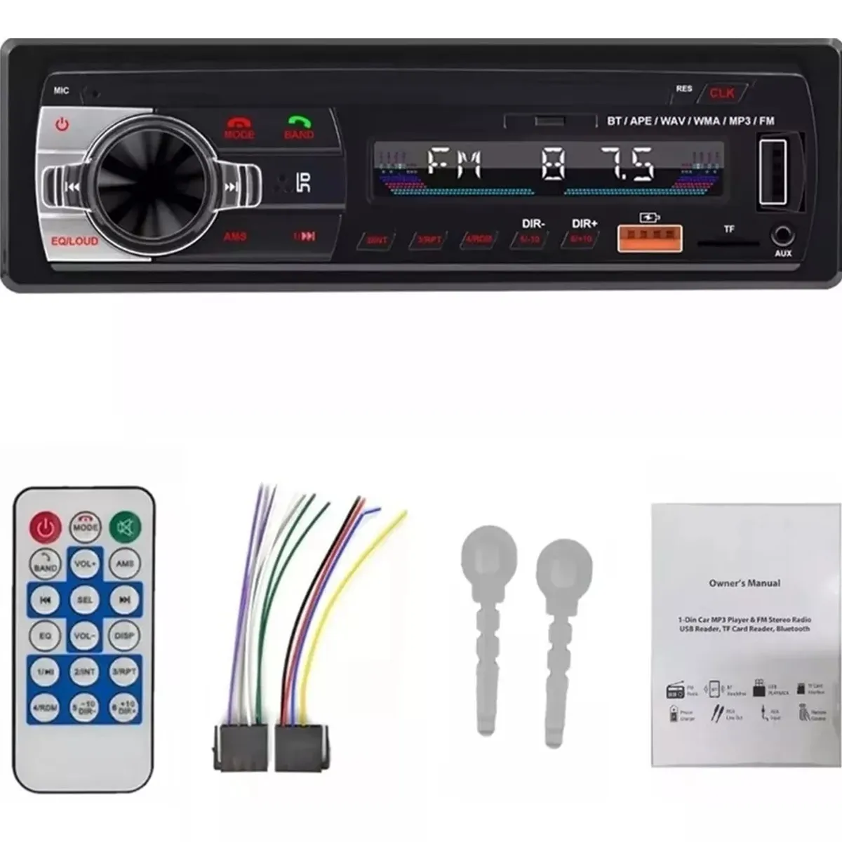 GENERICO - Reproductor Mp3 Automático Con Bluetooth Inalámbrico 2usb 1