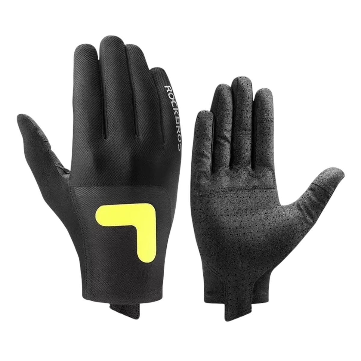 ROCKBROS - Guantes Ciclismo Reflectantes Ruta Transpirables Touch