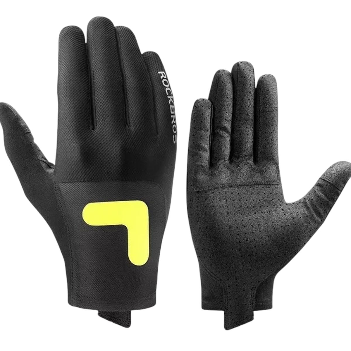 ROCKBROS - Guantes Ciclismo Reflectantes Ruta Transpirables Touch