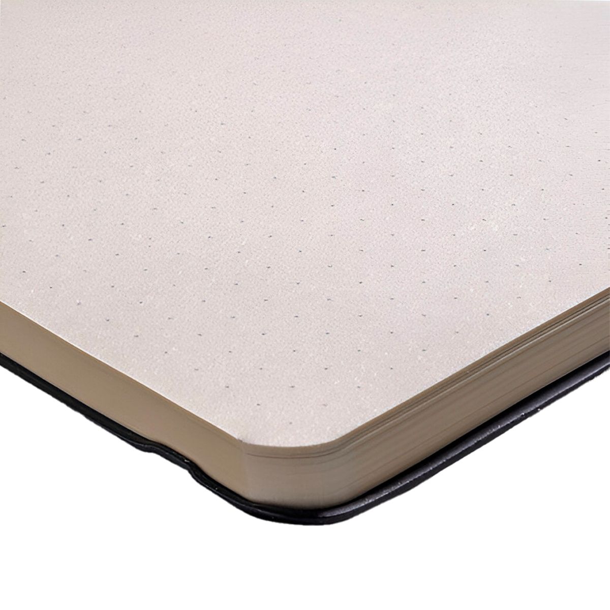 ART CREATION - Libreta Sketchbook Negra con Puntos 80grs 21x29cm