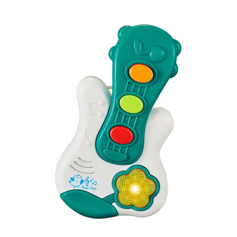 GENERICO - Juguete Piano Musical Con Luces Sonidos Forma Guitarra Bebe - Verde
