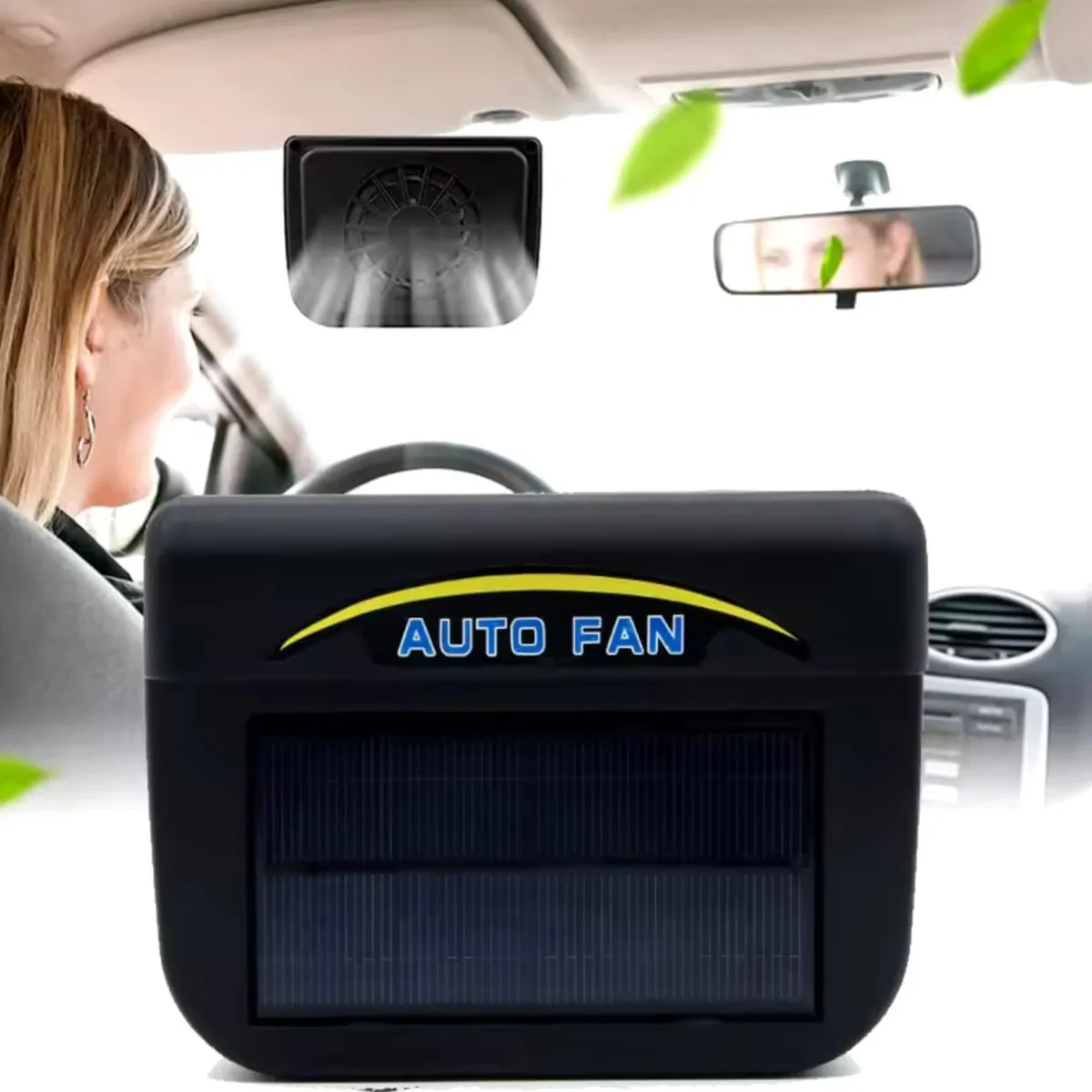GENERICO - Ventilador Portátil Solar Para Auto