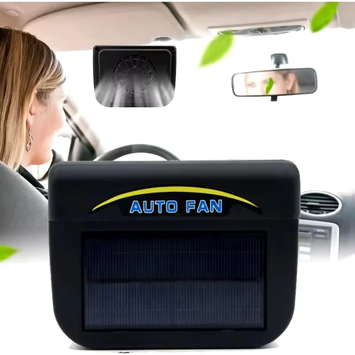 GENERICO - Ventilador Portátil Solar Para Auto