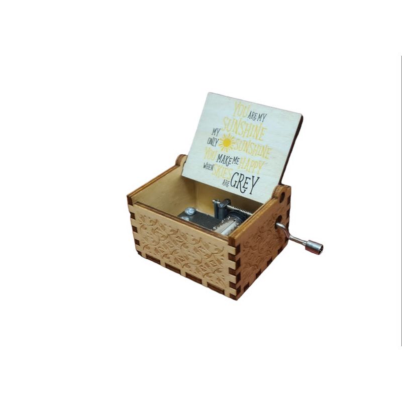 GENERICO - Caja Musical “You Are My Sunshine” Yellow - Regalo Especial