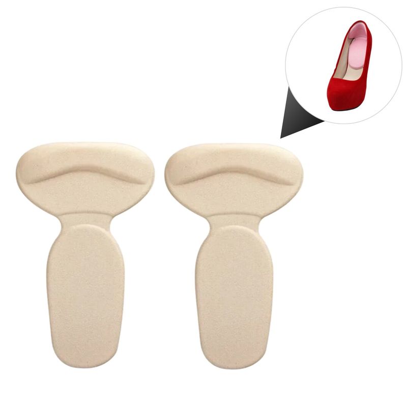 GENERICO - 2 Almohadilla Protector De Talón Parche Adhesivo Beige