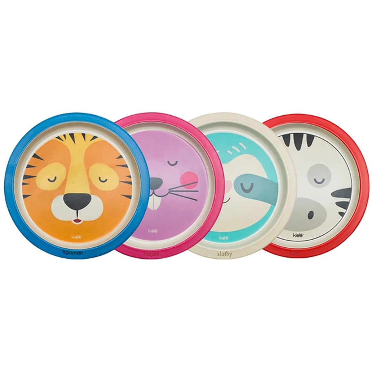 KEEP - Plato Bamboo Kido 21cm Diseño TIGRE Naranjo