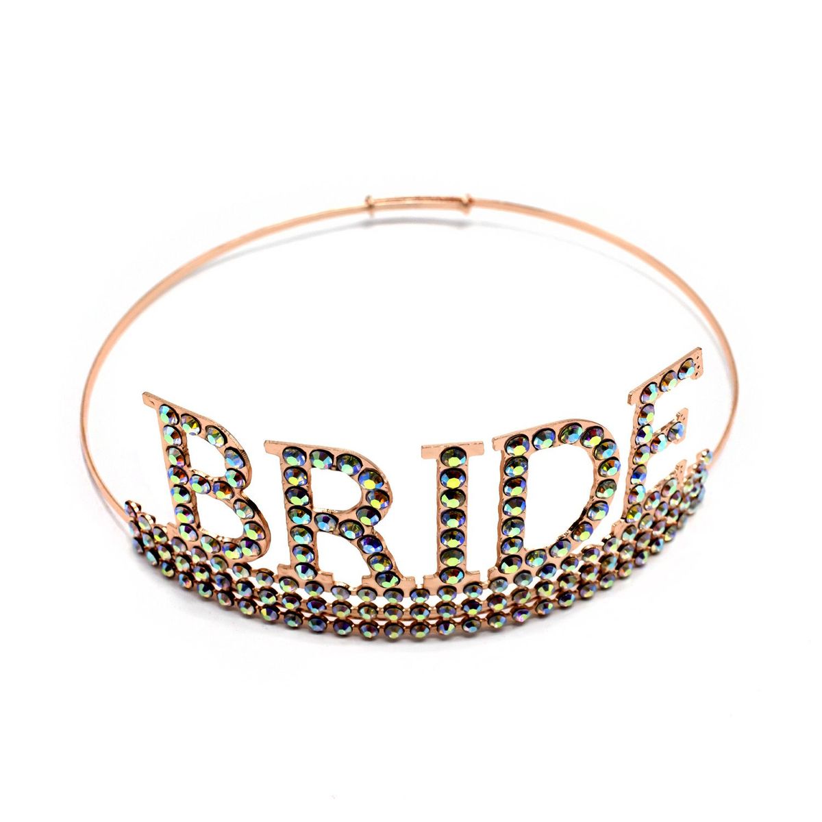 GENERICO - CORONA METALICA BRIDE ROSE GOLD X1 UNI