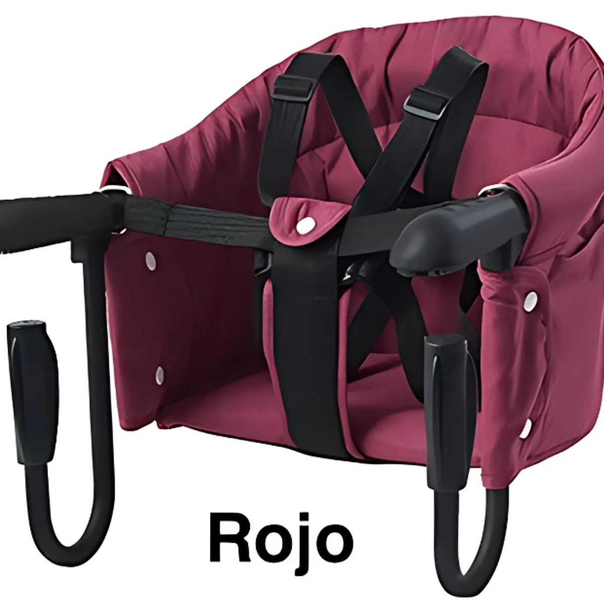 GENERICO - Silla Comer Bebé Plegable Portáti ROJA