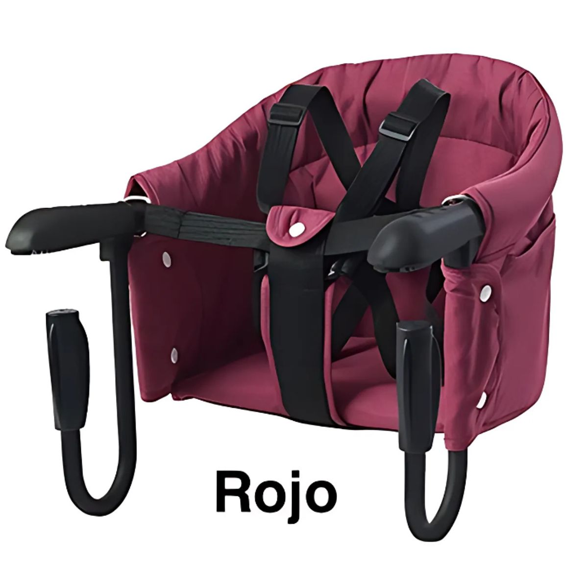 GENERICO - Silla Comer Bebé Plegable Portáti ROJA