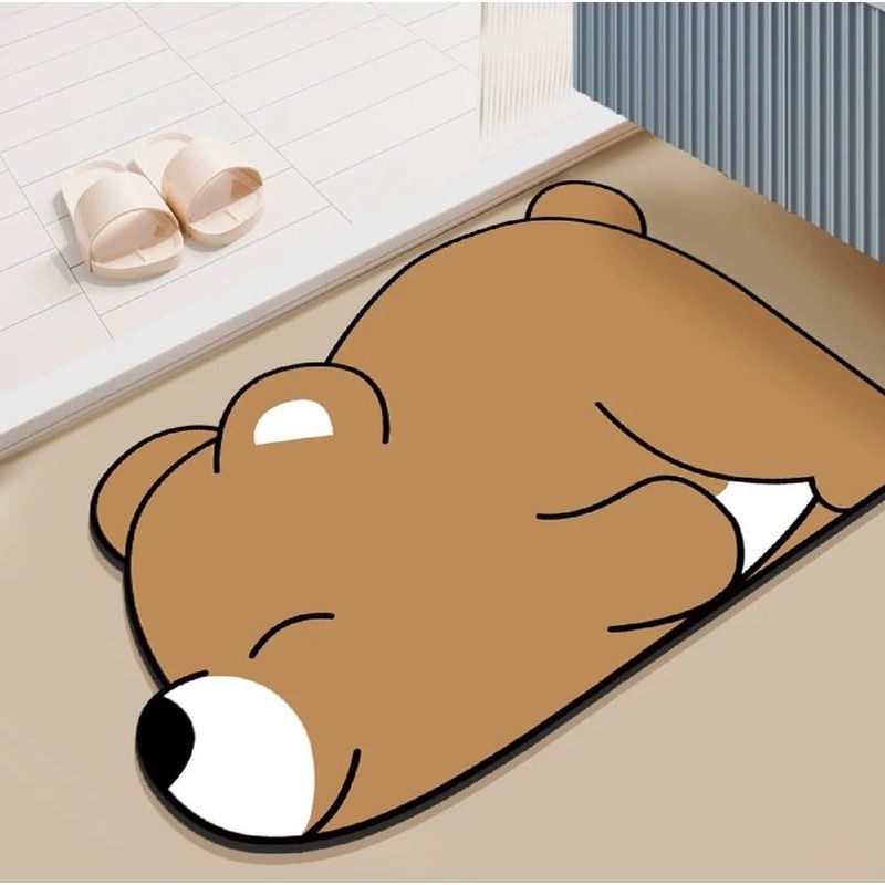 ANGELES DEL HOGAR - Piso Alfombra Para Baño Diseños 40 cm x 60 cm
