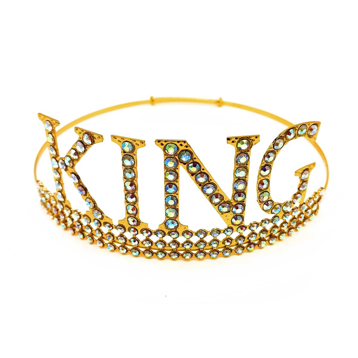 GENERICO - CORONA METALICA KING DORADO X1UNI