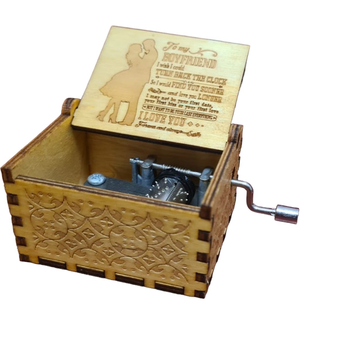 GENERICO - Caja Musical To My Boyfriend  Mensaje de Amor Grabado