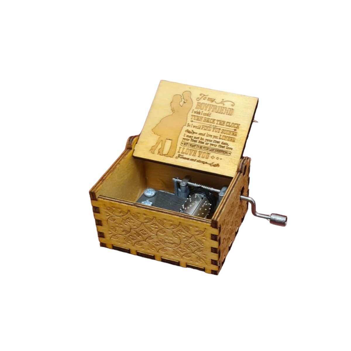 GENERICO - Caja Musical To My Boyfriend  Mensaje de Amor Grabado