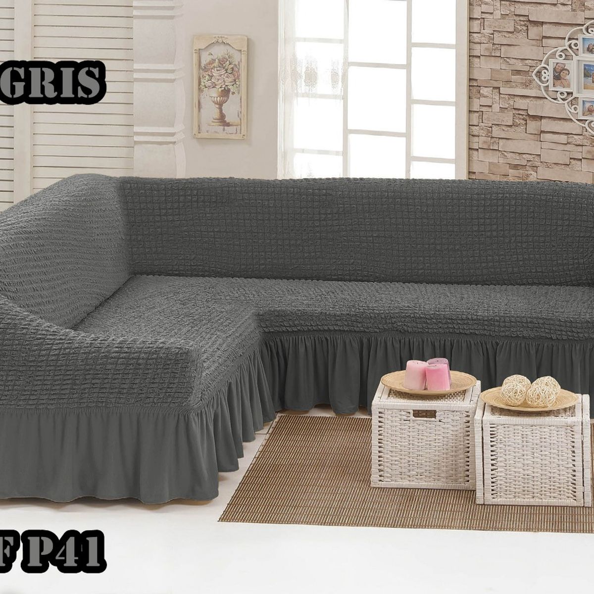 GENERICO - funda protectora de sillon L TURCO