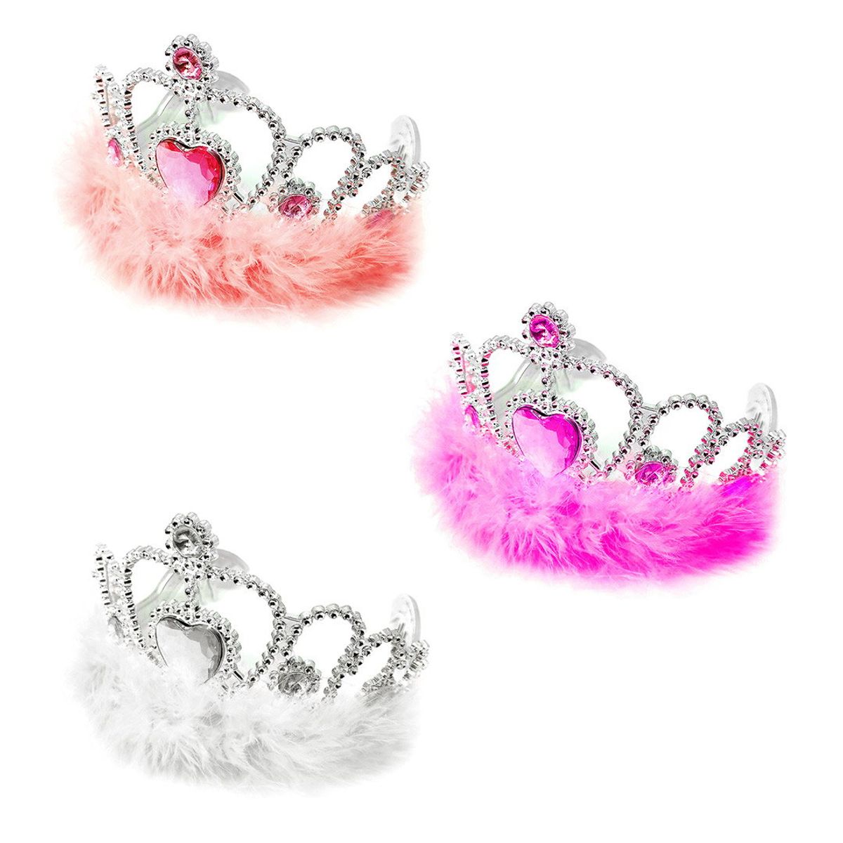 GENERICO - CORONA REINA CORAZON PLUMITA X1UNI