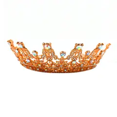 GENERICO - CORONA TIARA METALICA REINA ROSE GOLD X1UNI