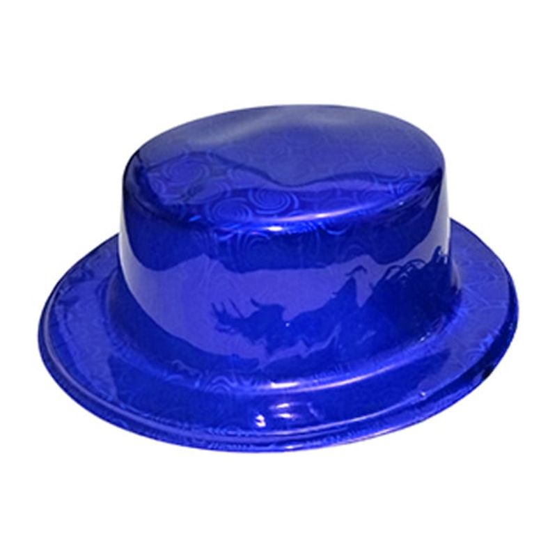 GENERICO - GORRO CHAPLIN CUADRADO BRILLANTE AZUL X12 UNI